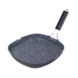 BACODA Tigaie grill aluminiu turnat inductie 28*28*4 cm - Img 3