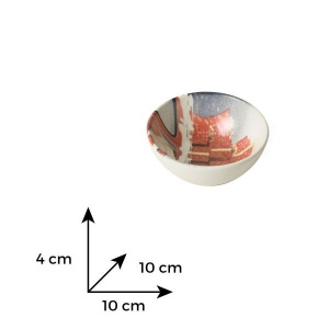 Bol ceramica decor "Cadouri" 10 cm - Img 3