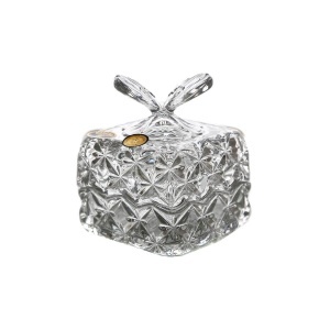 Bomboniera cristal Bohemia decor "Fluture" 10 cm - Img 5