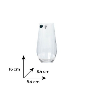 COLUMBA OPTIC Set 6 pahare sticla cristalina apa 580 ml - Img 2