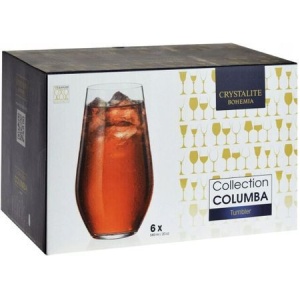 COLUMBA Set 6 pahare sticla cristalina apa 580 ml - Img 3