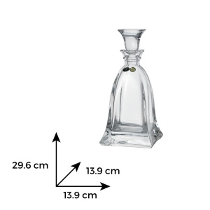 Decantor cristal Bohemia whisky 750 ml - Img 3