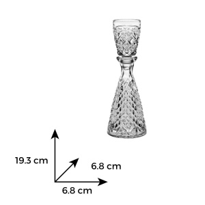 Decantor cu pahar cristal Bohemia tuica (02000) - Img 5