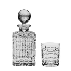 KENSINGTON Set 6 pahare si decantor cristal Bohemia whisky - Img 2