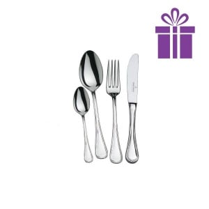 LIGATO Set tacamuri inox placate cu argint AG 90 - 6 persoane (24 piese) - Img 2