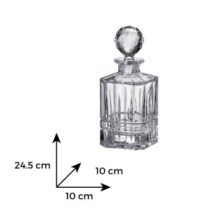 LONDON - Decanter whisky Cristal Bohemia 800 ml (41081-15720-080)