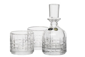 LONDON Set 2 pahare si decantor cristal Bohemia whisky - Img 8