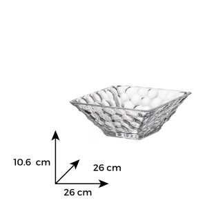 MARBLE - Bol sticla cristalina Bohemia 26 cm (6KG59-99W24-260) 