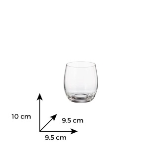 MERGUS Set 6 pahare sticla cristalina Bohemia whisky 410 ml - Img 3