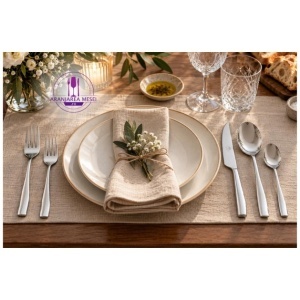 NOBU - Tacamuri inox 18-10  (Set 12 persoane - 60 piese)  (D1810-60)
