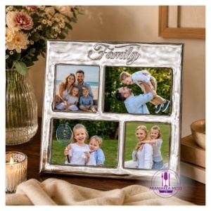 Rama foto Argint "FAMILY" 30x30 cm