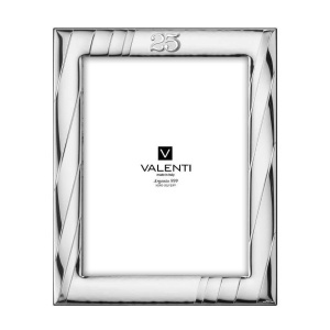 Rama Foto Argint "ROMA" 20x25 cm - cadou aniversare 25 Ani Casatorie (51077-6L)