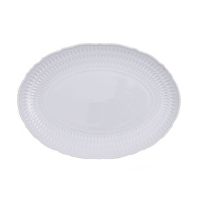 SOFIA WHITE Platou portelan oval 34 cm - Img 2