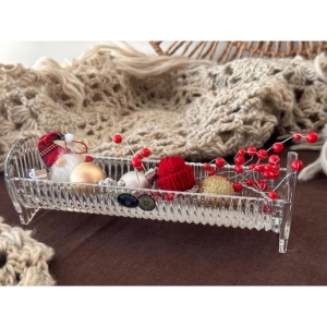 Suport biscuiti cristal Bohemia 23 cm - Img 2