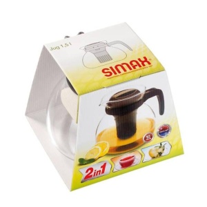 SVATAVA Ceainic sticla termorezistenta cu infuzor 1.5 l - Img 5