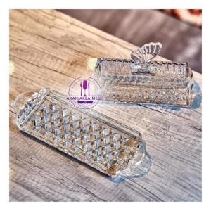 Untiera cristal Bohemia decor "Fluture" 20.5 cm - Img 6