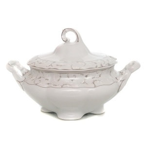 VIVIEN decor ARGINT Supiera cu capac portelan 2800 ml - Img 3