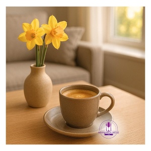 ANTALYA Serviciu cafea portelan 6 persoane 95 ml - Img 6