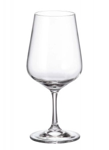 APUS Set 6 pahare sticla cristalina Bohemia vin rosu 450 ml - Img 2