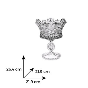 Bol cristal Bohemia 26 cm - Img 3