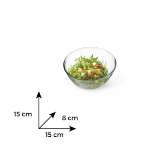 Bol salata sticla termorezistenta 0.5 l - Img 4