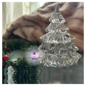 Bomboniera cristal Bohemia decor "Brad" - Img 2