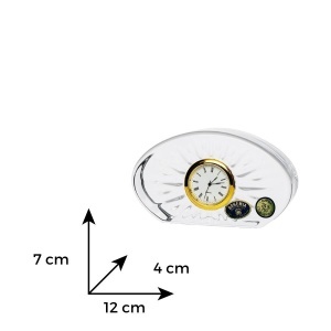 Ceas Cristal Bohemia (cadran auriu) 12 cm (77236-24305-120)
