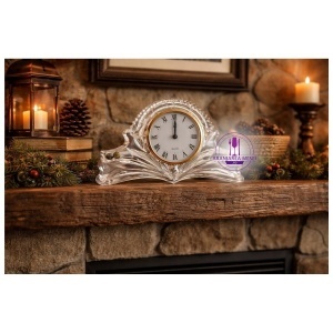 Ceas cristal Bohemia pentru semineu 27 cm