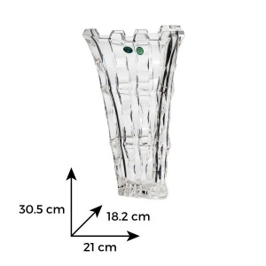 CITADELA Vaza cristal Bohemia evazata 30.5 cm - Img 2