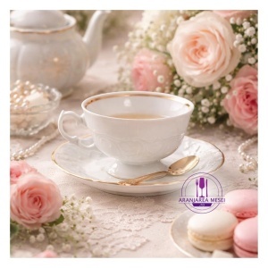 CLARA Serviciu ceai/cafea portelan 6 persoane 250 ml - Img 4