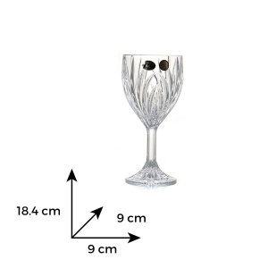 ELISE Set 6 pahare cristal Bohemia vin alb 290 ml - Img 5