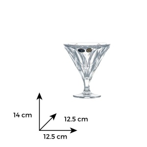 LINA Cupe inghetata cristal Bohemia 310 ml - Img 4