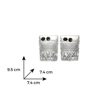 MADISON Set 6 pahare cristal Bohemia whisky 240 ml - Img 5