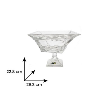 SAMURAI Bol cristal Bohemia cu picior 29 cm - Img 2