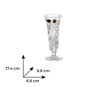 Vaza cristal Bohemia 17 cm (39000) - Img 3