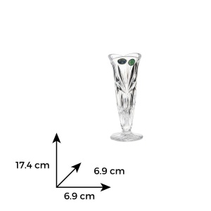 Vaza cristal Bohemia 17 cm (54100) - Img 3