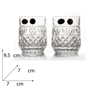 ADIDAS Set 6 pahare cristal Bohemia whisky 240 ml - Img 3