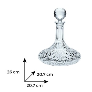 ANGELA Decantor cristal Bohemia vin 950 ml - Img 4