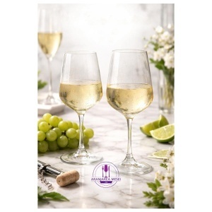 APUS Set 6 pahare sticla cristalina Bohemia vin 360 ml - Img 7