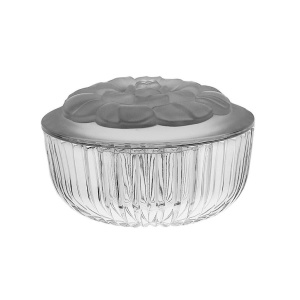 Bomboniera cristal Bohemia decor "FLOARE" capac SATINAT - Img 1