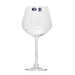 COLUMBA OPTIC Set 6 pahare sticla cristalina vin/gin 640 ml - Img 1