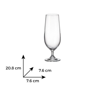 COLUMBA Set 6 pahare sticla cristalina bere 470 ml - Img 4