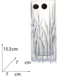 ELISE Set 6 pahare cristal Bohemia apa 350 ml - Img 3