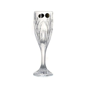 ELISE Set 6 pahare cristal Bohemia sampanie 180 ml - Img 4