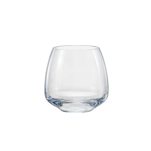 GISELLE Set 6 pahare sticla cristalina whisky fara picior 400 ml - Img 2