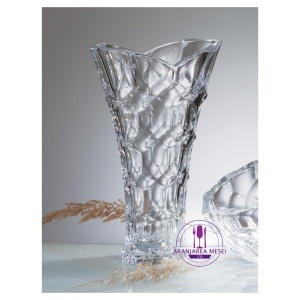 HONEY COMB Vaza sticla cristalina Bohemia 35.5 cm