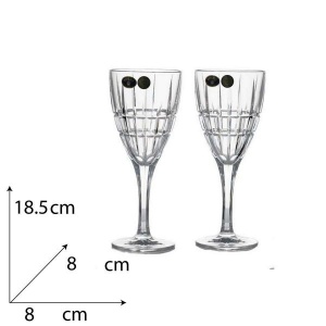 LONDON Set 6 pahare cristal Bohemia vin 250 ml - Img 2