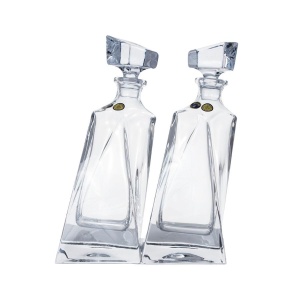 LOVERS Set 2 decantoare cristal Bohemia 500 ml - Img 2