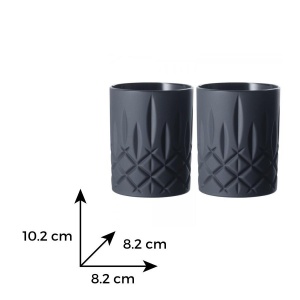 NOBLESSE BLACK Set 2 pahare sticla cristalina Nachtmann whisky 295 ml - Img 3