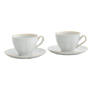 OCTAVIA Serviciu ceai/cafea portelan 6 persoane 250 ml - Img 2